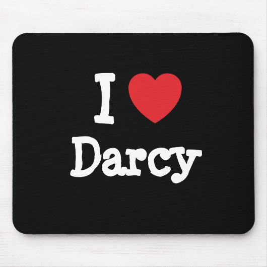 Ik hou van Darcy hart T-Shirt Muismat (Voorkant)