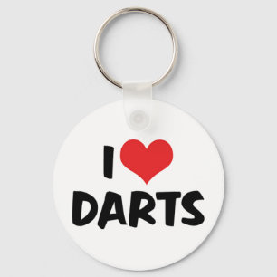 Ik Hou Van Darts Sleutelhanger