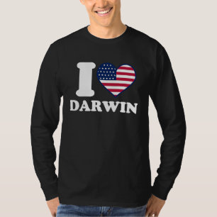 Ik hou van Darwin, ik hart Darwin T-shirt