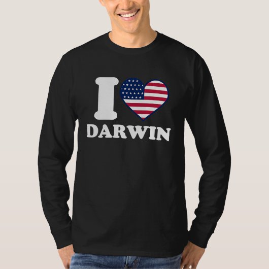 Ik hou van Darwin, ik hart Darwin T-shirt (Voorkant)