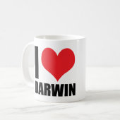 Ik hou van Darwin Koffiemok (Voorkant links)