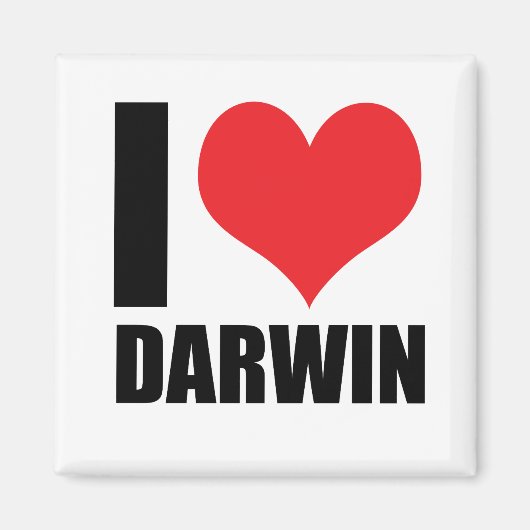 Ik hou van Darwin Magneet (Voorkant)
