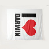Ik hou van Darwin Wandkleed (Voorkant (horizontaal))