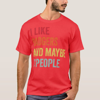 Ik hou van dassen, misschien 3 mensen t-shirt