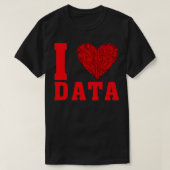 Ik hou van data 6 t-shirt (Design voorkant)