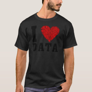 Ik hou van data t-shirt