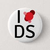 Ik hou van data-wetenschap ronde button 5,7 cm (Voorkant)