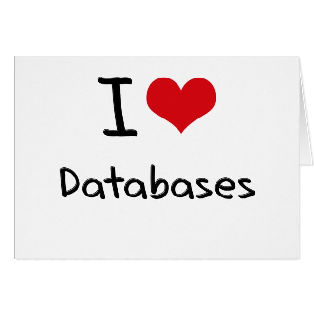 Ik hou van databases (Voorkant Horizontaal)