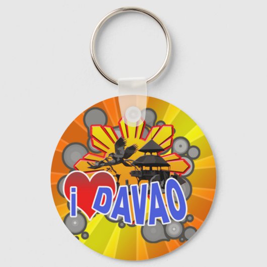 Ik hou van Davao Sleutelhanger (Voorkant)
