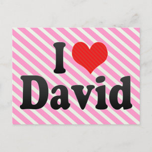 Ik hou van David Briefkaart