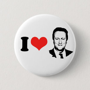 Ik hou van David Cameron Ronde Button 5,7 Cm