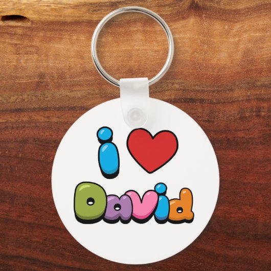Ik hou van David Sleutelhanger (Voorkant)