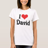 Ik hou van David T-shirt (Voorkant)