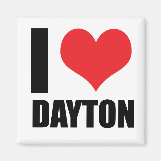Ik hou van Dayton Magneet (Voorkant)