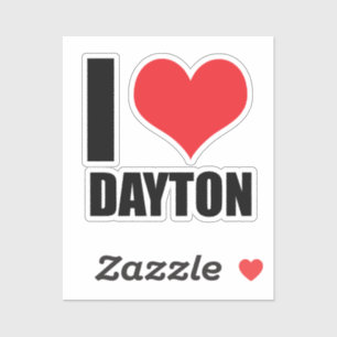 Ik hou van Dayton Sticker