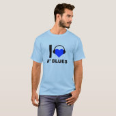 Ik hou van D'Blues Grappige T-shirt (Voorkant volledig)