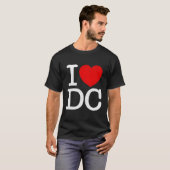Ik hou van DC Washington bedroefd in zijn DC T-shirt (Voorkant volledig)