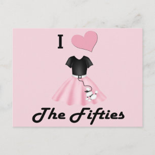 Ik hou van de 50. briefkaart