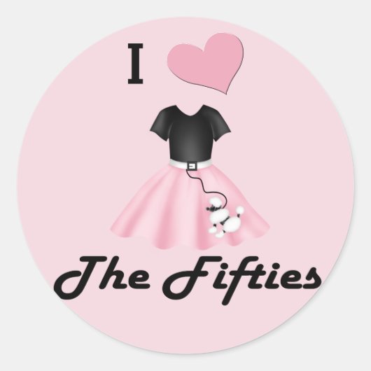 Ik hou van de 50. ronde sticker (Voorkant)