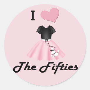 Ik hou van de 50. ronde sticker