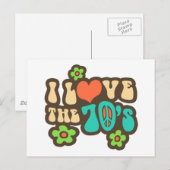 Ik hou van de 70's briefkaart (Voorkant / Achterkant)