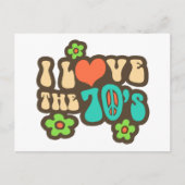 Ik hou van de 70's briefkaart (Voorkant)