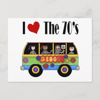 Ik hou van de 70's briefkaart