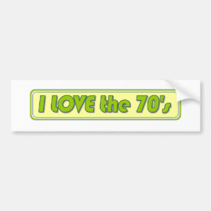 Ik hou van de 70's bumpersticker