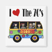 Ik hou van de 70's magneet (Voorkant)