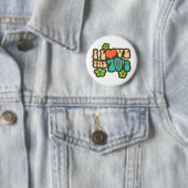 Ik hou van de 70's ronde button 5,7 cm (In situ)