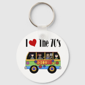 Ik hou van de 70's sleutelhanger