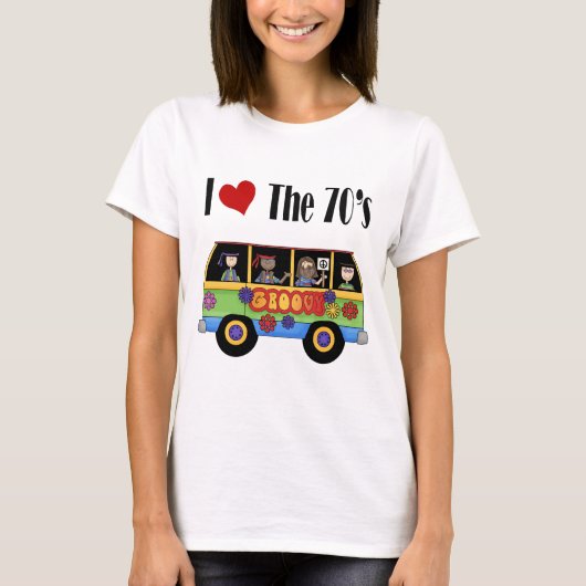 Ik hou van de 70's t-shirt (Voorkant)