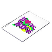 Ik hou van de 80 Geometric Neon Eighties Party Notitieboek (Linkerzijde)