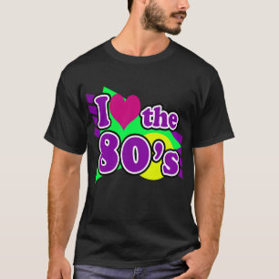 Ik hou van de 80 Geometric Neon Eighties Party T-shirt