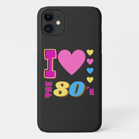 Ik hou van de 80's Case-Mate iPhone case (Achterkant)