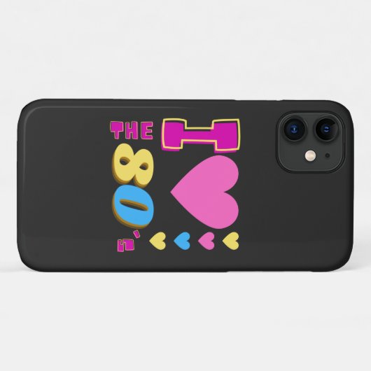 Ik hou van de 80's Case-Mate iPhone case (Achterkant (horizontaal))