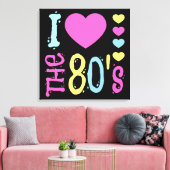Ik hou van de 80s Disco Costume Canvas Afdruk (Insitu (Woonkamer))