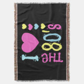 Ik hou van de 80s Disco Costume Deken (Voorkant Verticaal)