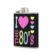 Ik hou van de 80s Disco Costume Heupfles (Links)