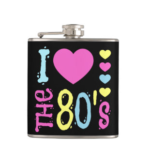 Ik hou van de 80s Disco Costume Heupfles