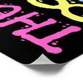 Ik hou van de 80s Disco Costume Poster (Hoek)