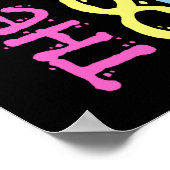 Ik hou van de 80s Disco Costume Poster (Hoek)