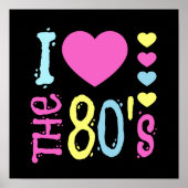 Ik hou van de 80s Disco Costume Poster (Voorkant)