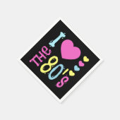 Ik hou van de 80s Disco Costume Servet (Hoek)