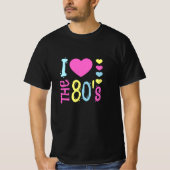 Ik hou van de 80s Disco Costume T-shirt (Voorkant)