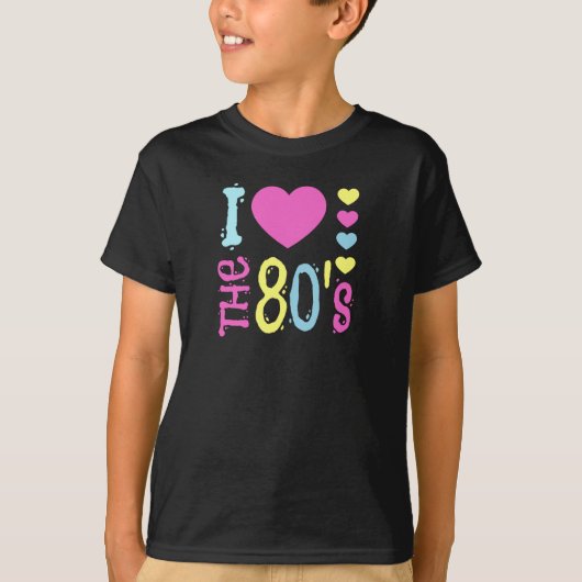 Ik hou van de 80s Disco Costume T-shirt (Voorkant)