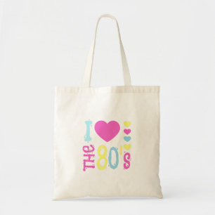 Ik hou van de 80s Disco Costume Tote Bag