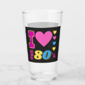 Ik hou van de 80's glas (Voorkant)