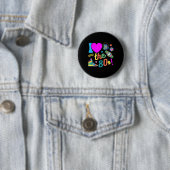 Ik hou van de 80s grappige repowedstrijd 80's kost ronde button 5,7 cm (In situ)
