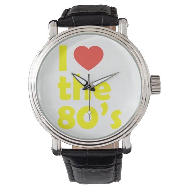 Ik hou van de 80's horloge (Voorkant)